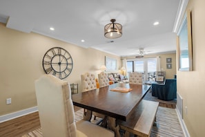 Dining Area - Ocean Views From Your Own Balcony, 3 Bedroom Villa, 634 New Haven Court (Fripp Island)