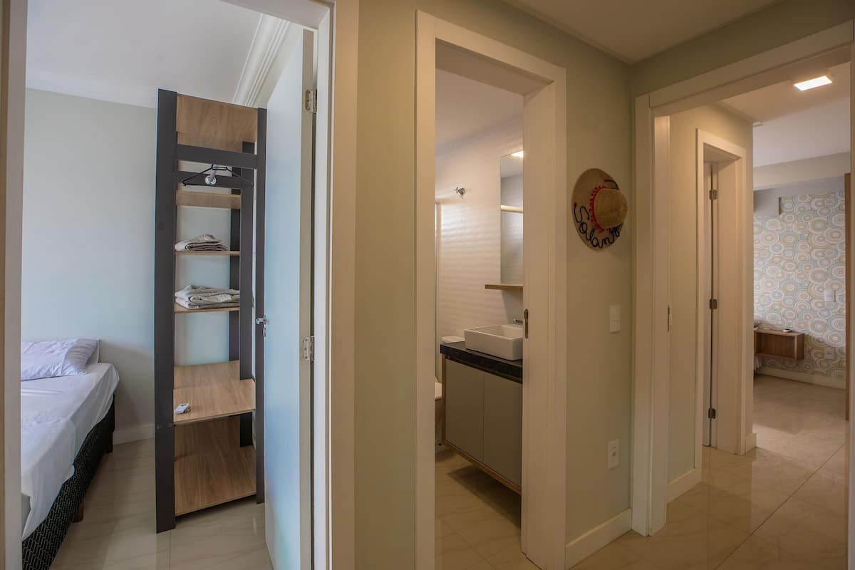 Family Apartment | Laptop workspace, iron/ironing board, free WiFi