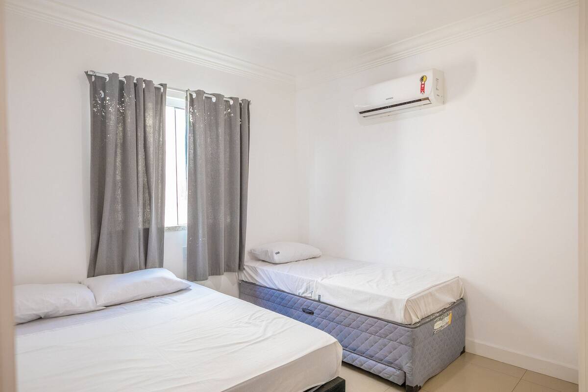 Apartamento conforto (202D) | Espaço de trabalho para notebook, ferros/tábuas de passar roupa