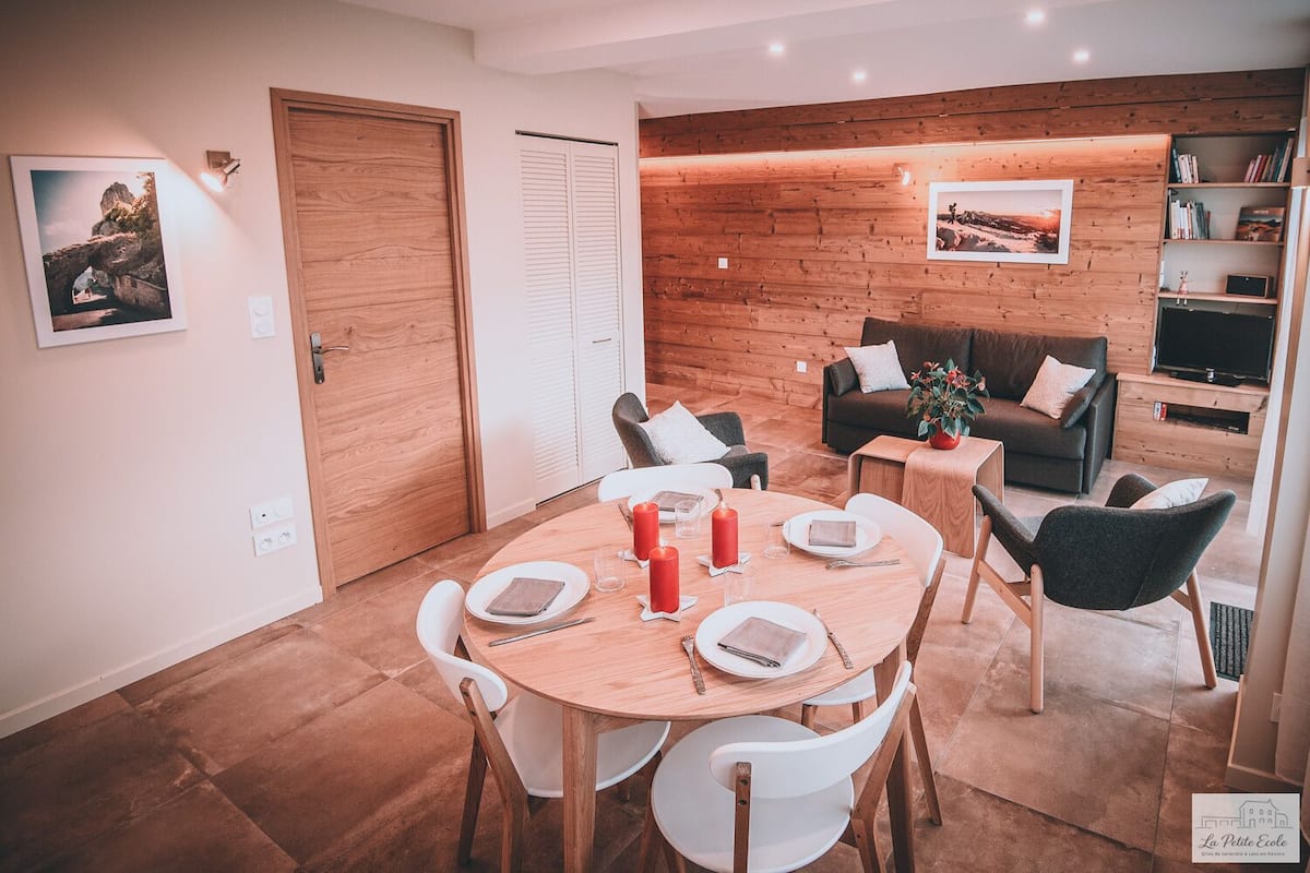 Casa de campo panorámica, baño en la habitación (4 étoiles) | Interior