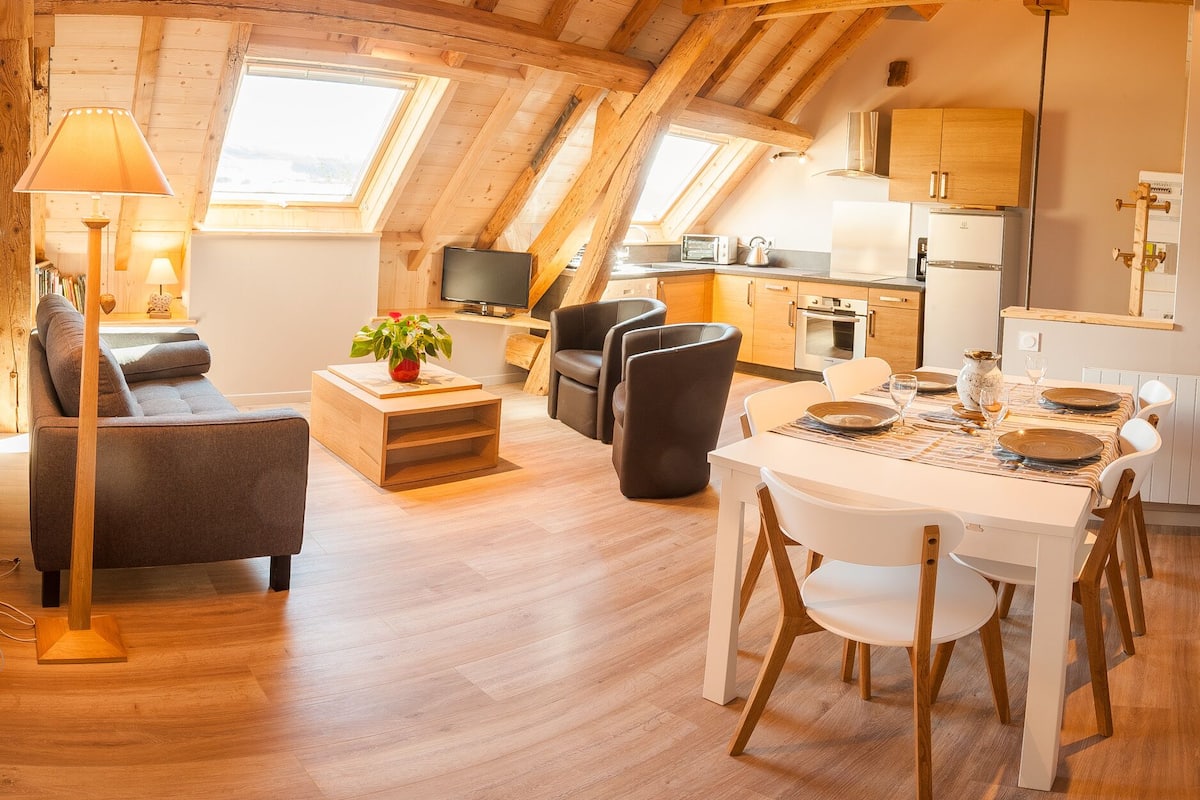 Cottage Confort, salle de bains attenante, vue montagne (4 étoiles) | Intérieur