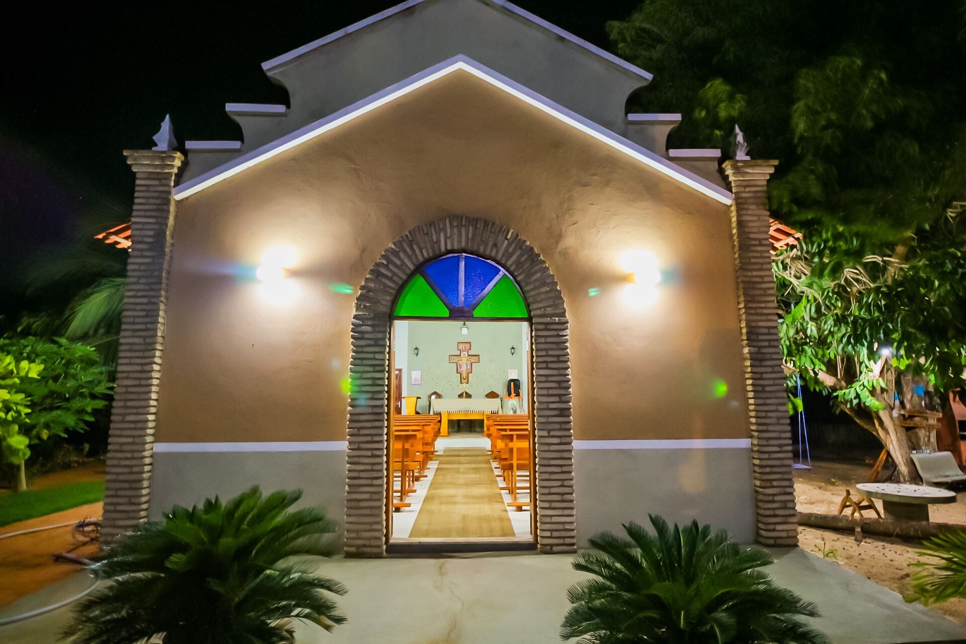 Área externa para casamento