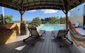 A heated pool