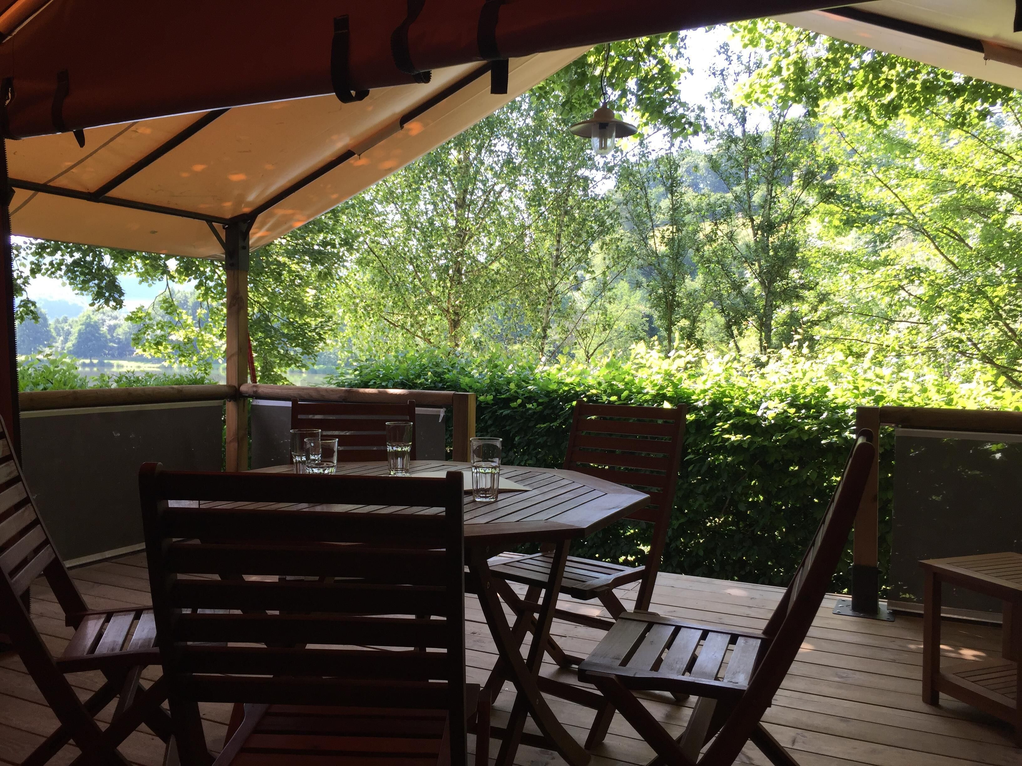 Ferienhütte, Gemeinschaftsbad (Victoria) | Terrasse/Patio