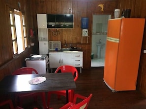 Private kitchen - Pousada Camping e Pesca Bom Abrigo (Ilha Comprida)