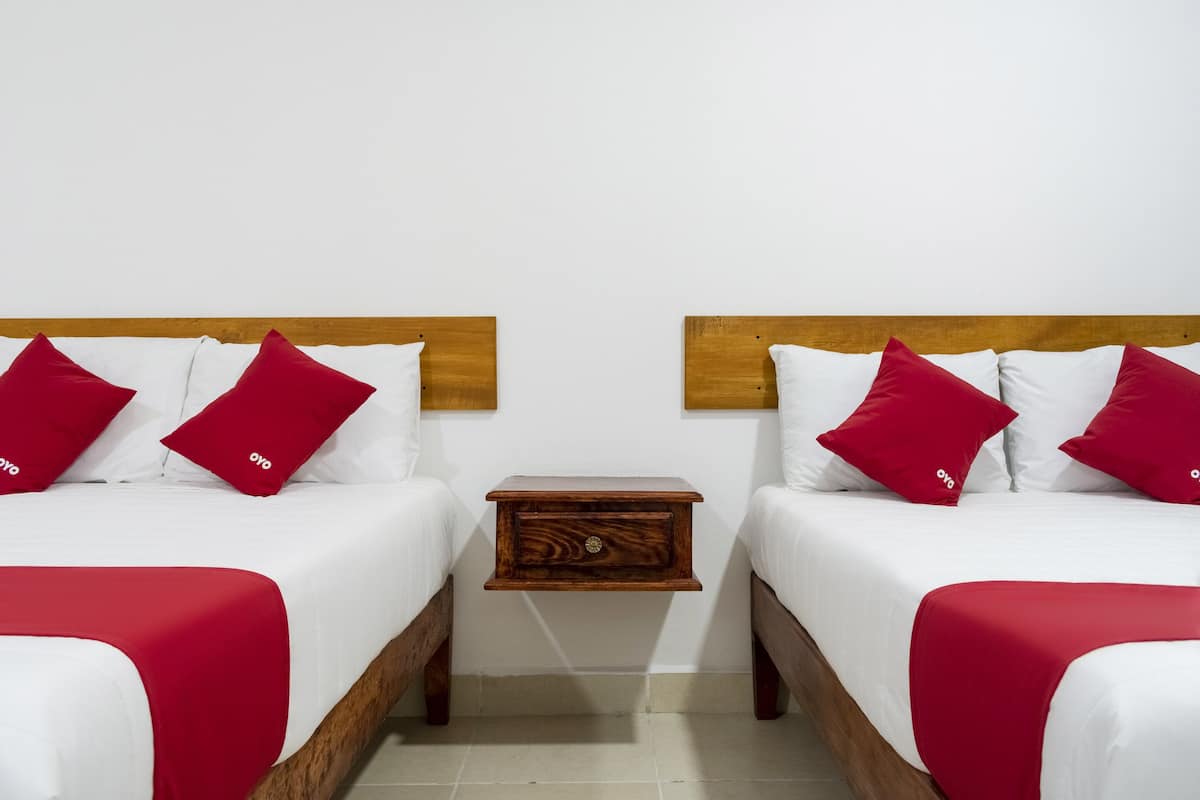 Standard Room, 2 Double Beds | 1 bedroom, desk, iron/ironing board, free WiFi