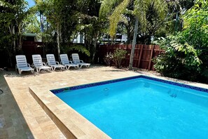 A heated pool