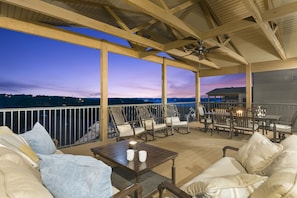 Outdoor dining - Lake View Escape - Sleeps 22, Game Room, Indoor Pool (Branson)