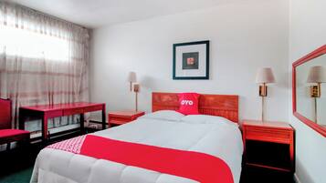 Desk, WiFi (free), bed sheets