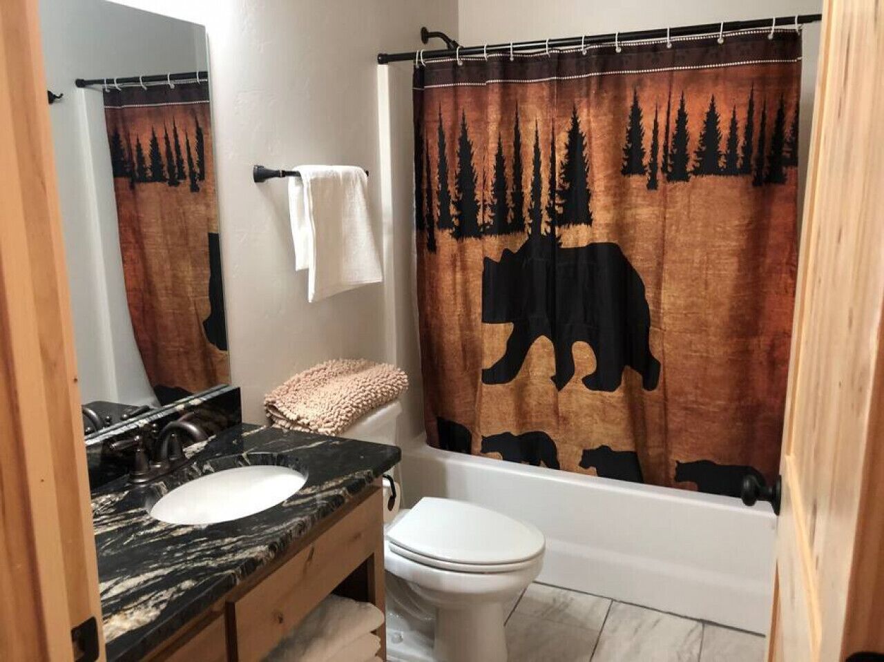 Hair dryer, towels