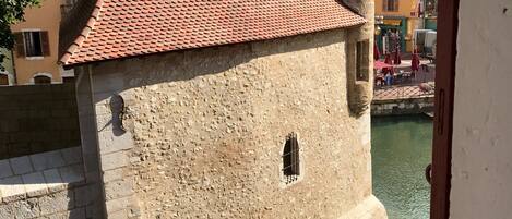 Blick von der Unterkunft