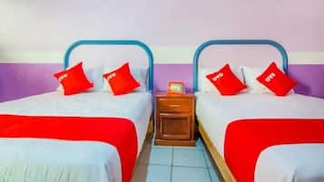 Free WiFi, bed sheets
