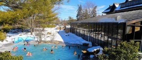 Indoor pool, outdoor pool