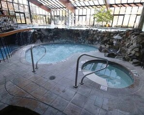 Indoor pool, outdoor pool
