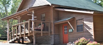 Beautiful River House that sits on the banks of the White River, with docks.