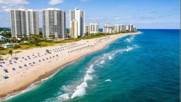 Sun loungers, beach towels