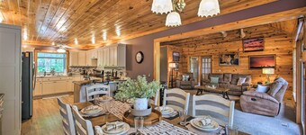 NY! Lakefront Hot Springs Getaway m / Deck & Dock!