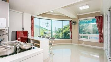 Premium-Zimmer (Ha-Sum) | Wohnbereich | Fußbodenheizung