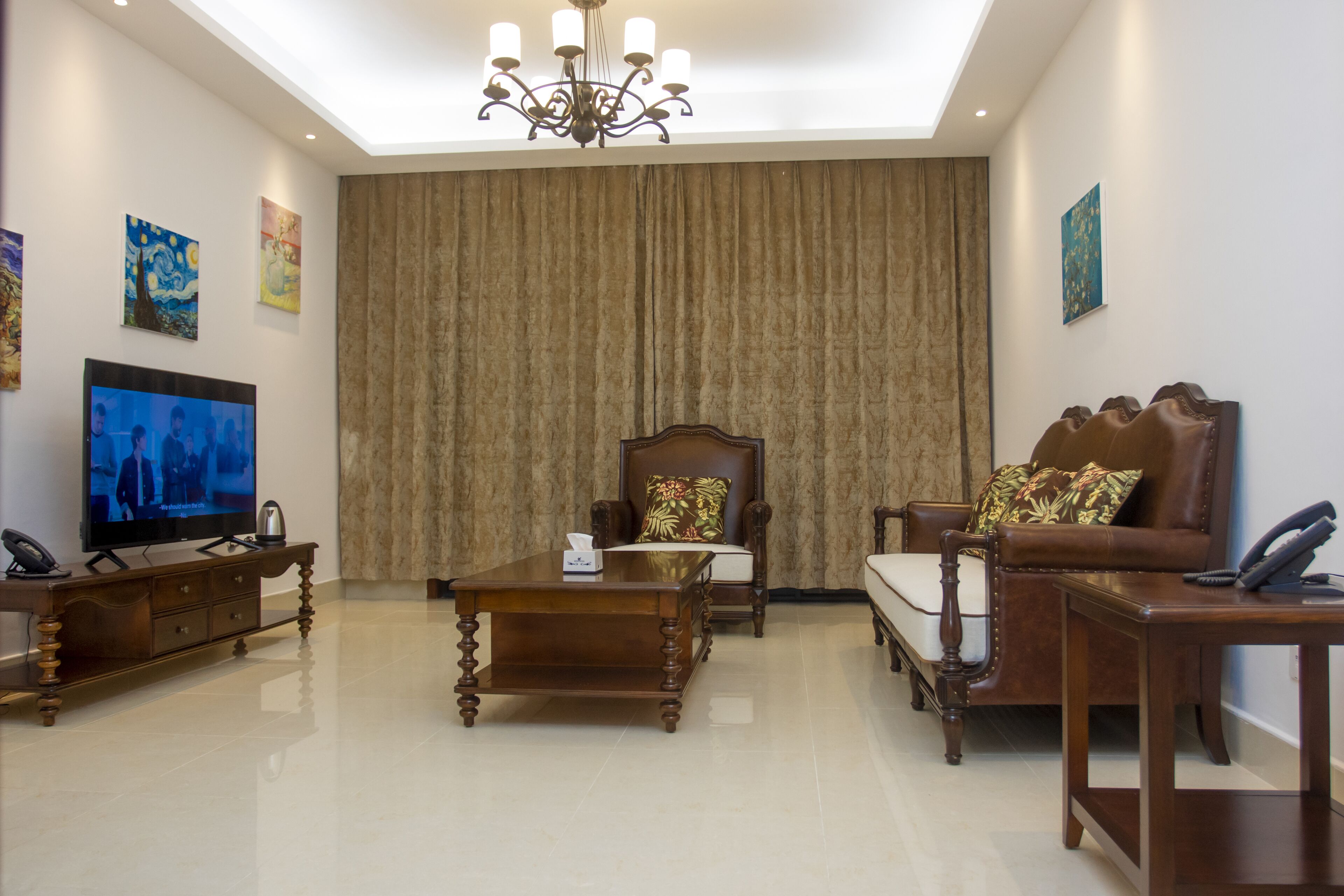 luxury suite, 1 king bed, balcony, ocean view | pillow-top beds, minibar, individually decorated, individually furnished