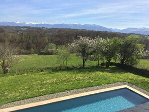 Panoramic Double Room, Mountain View (Germaine) | Mountain view - B&B Maison D'Orride (Ledeuix)