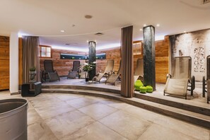 Un sauna, baño turco