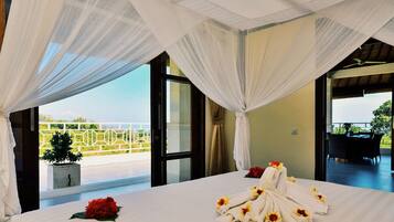 Luxury Villa, 3 Bedrooms, Private Pool, Ocean View | 3 bedrooms, free WiFi, bed sheets