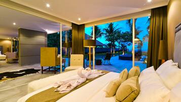 Biệt thự Cao cấp, 3 phòng ngủ, hồ bơi riêng, quang cảnh bãi biển | 3 phòng ngủ, nôi/cũi di động, truy cập Internet không dây miễn phí