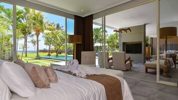 Luxury Villa, 3 Bedrooms, Private Pool, Beach View | 3 bilik tidur, katil bayi mudah alih, Wi-fi percuma, cadar katil