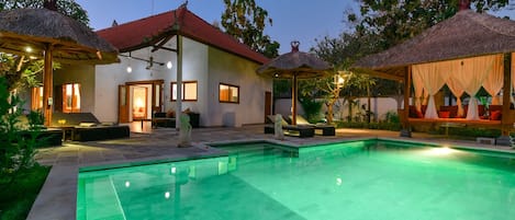 Front of property – evening/night