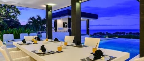 Luxury Villa, 2 Bedrooms, Private Pool, Ocean View | In-room dining