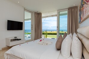Luxe villa, 2 slaapkamers, privézwembad, uitzicht op zee | 2 slaapkamers, gratis wifi, beddengoed