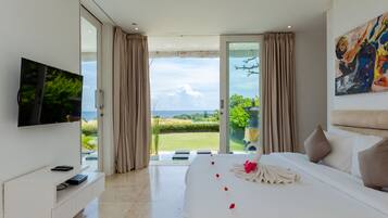 Luxury Villa, 2 Bedrooms, Private Pool, Ocean View | 2 bedrooms, free WiFi, bed sheets
