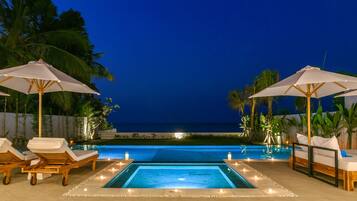 Luxury-Villa, 4 Schlafzimmer, eigener Pool, Strandblick | Eigener Pool