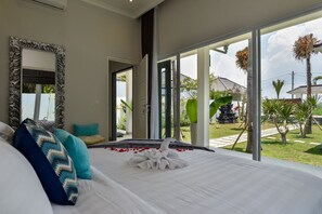 Villa de lujo, 4 habitaciones, alberca privada, vista a la playa | 4 habitaciones, wifi gratis y ropa de cama