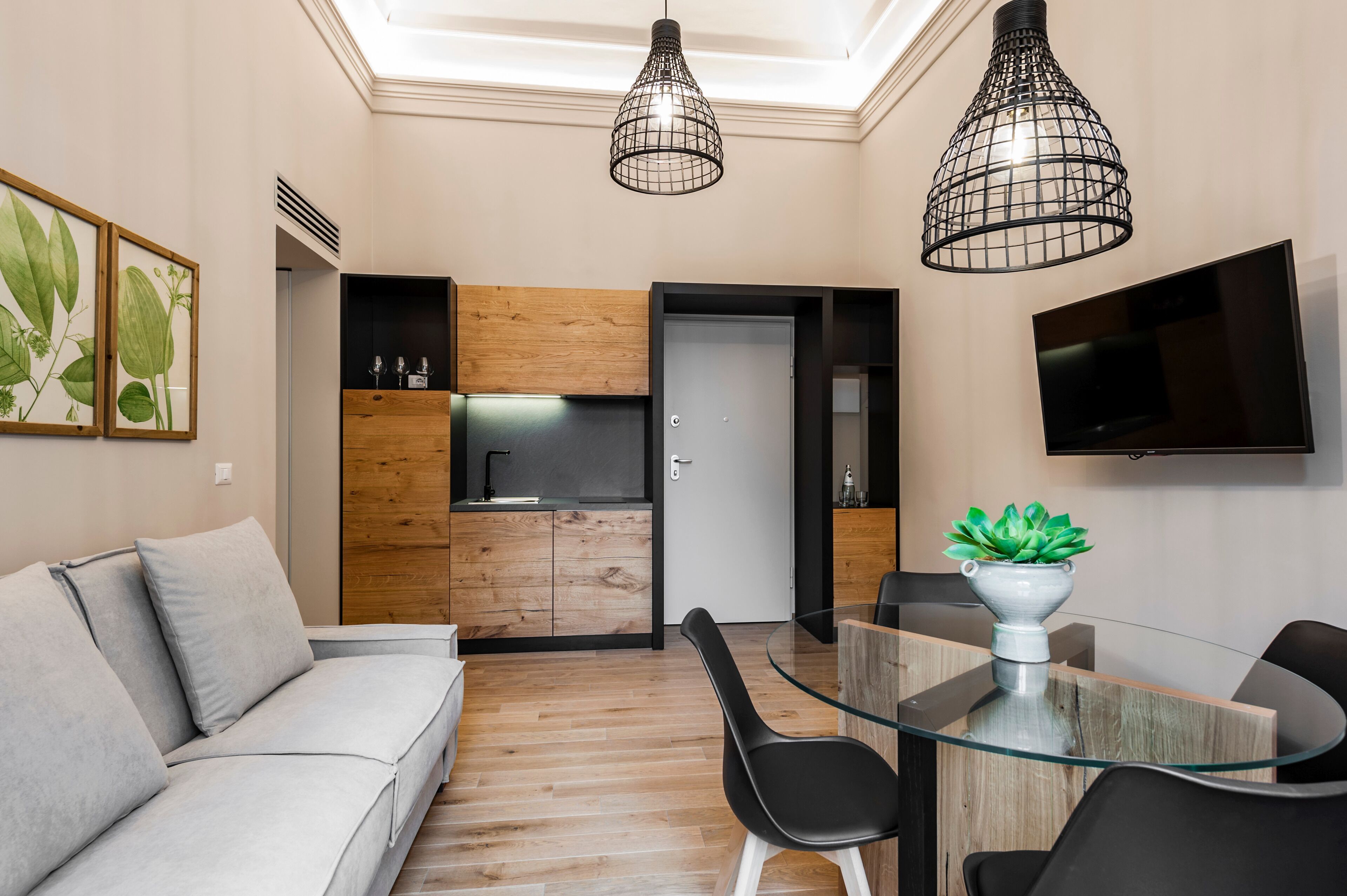 Apartament estàndard, 1 dormitori | Cuina privada | Frigorífic, placa de cuina, cafetera i tetera i bullidora elèctrica 