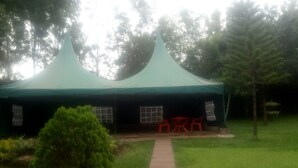 A tented structure with a pathway leading to it, surrounded by grass and trees. - Reed Hotel Annex (Ongata Rongai)
