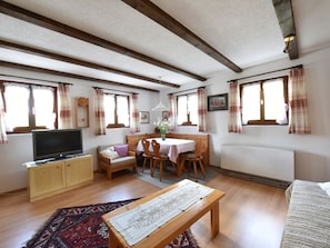 Apartment | Living room - Lovely Apartment With Terrace, Balcony, Heating, Parking (Obersaxen)