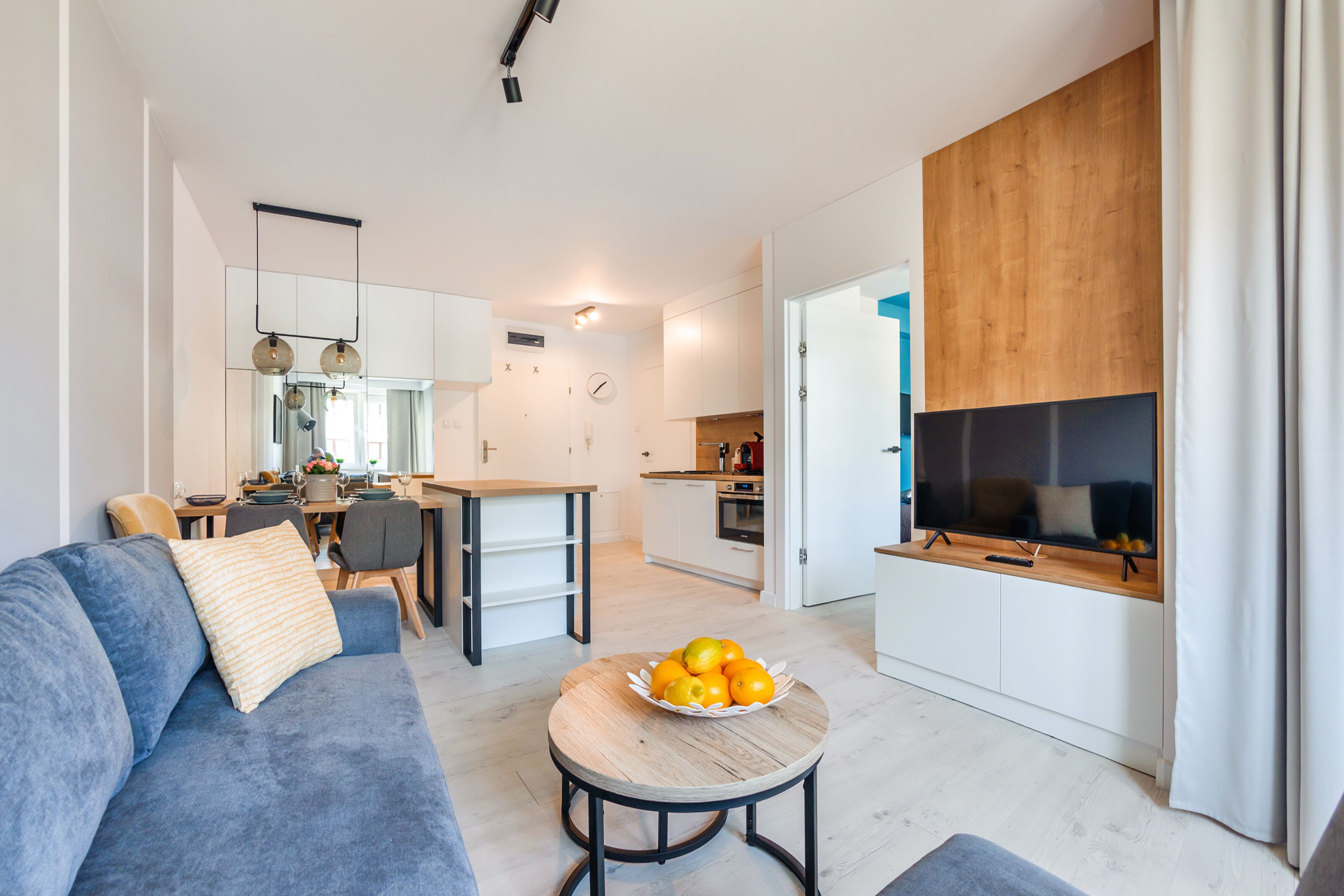 Apartamento (26D) | Área de estar | TV de tela plana