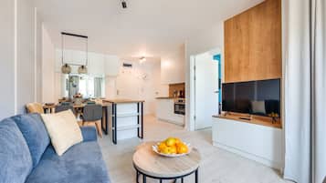 Apartamento (26D) | Área de estar | TV de tela plana