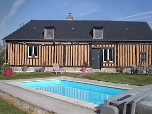 Exterior - Characteristic, 16-th Century House With Heated Swimming Pool (Courtonne-les-Deux-Eglises)