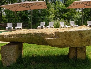 Garden - Spacious Farmhouse With Pool (Nantheuil)