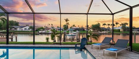 Piscina externa, piscina aquecida