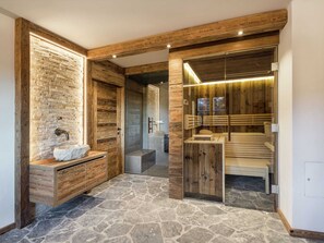 Chalet | Bathroom - Alluring Family Chalet in Wagrain with Sauna near City Center (Wagrain)