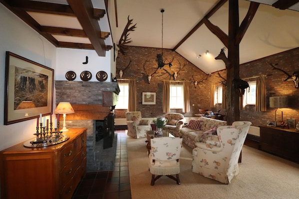 Villa | Living room - Villa in Ommen With Private Pond (Rheezerveen)