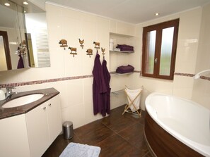 Bathroom - Spacious Holiday Home With Sauna in Celles-sur-plaine (Celles-sur-Plaine)