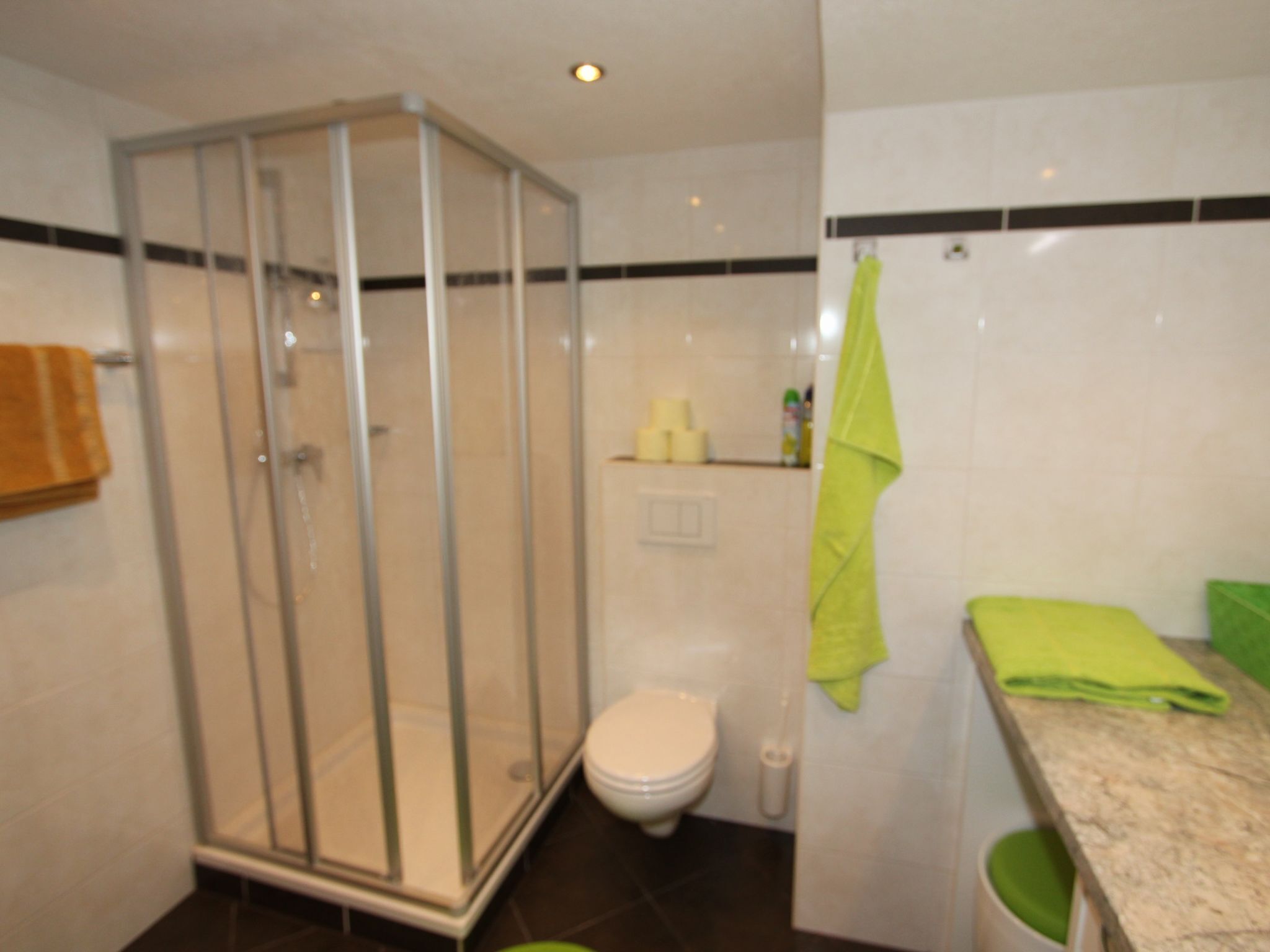 Apartment | Badezimmer | Dusche, Handtücher