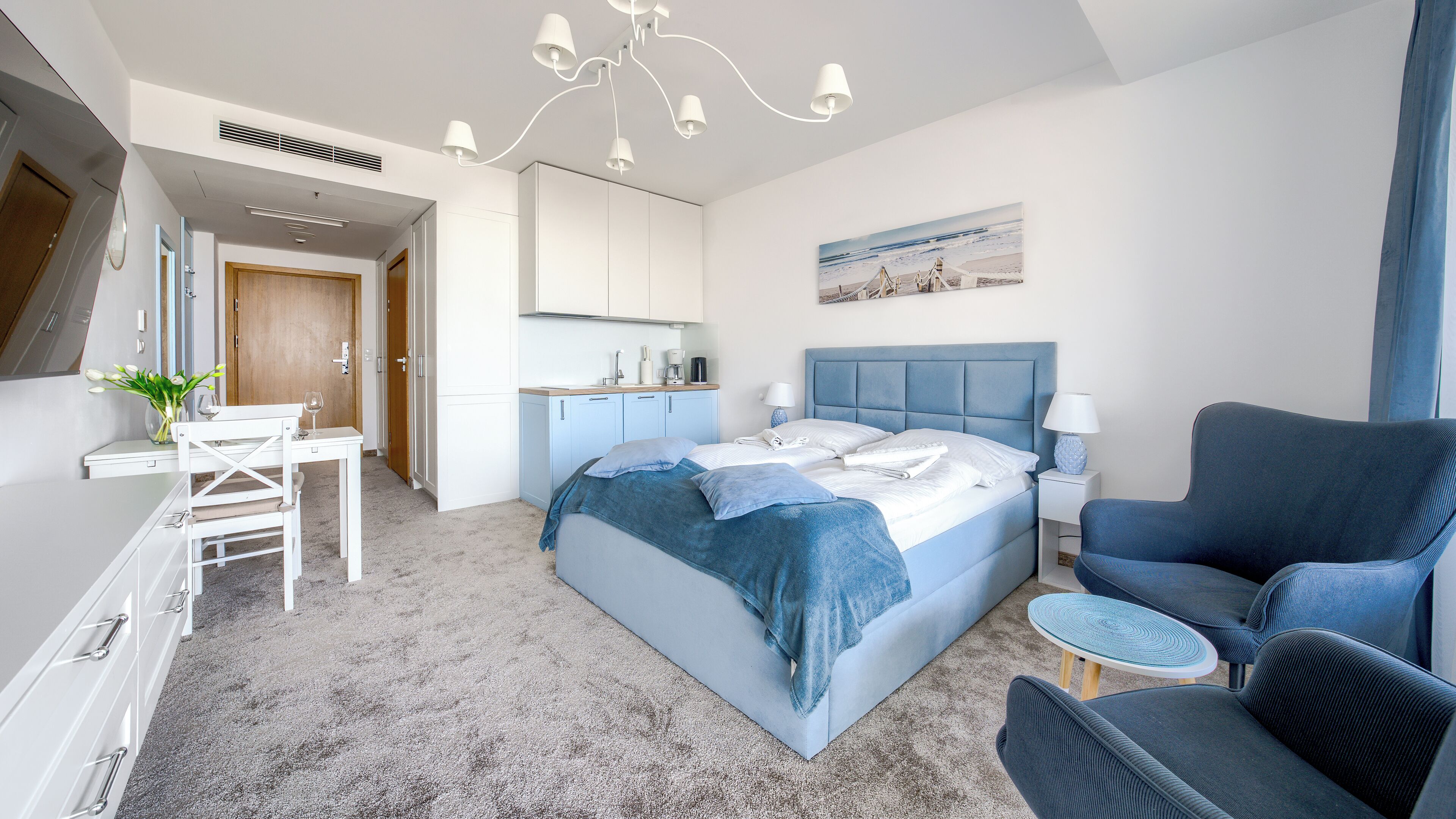 Studiolejlighed (310) | Opholdsområde | Fladskærms-tv