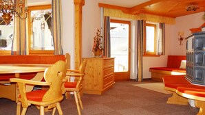 Living room - Modern Apartment in Oberau Tyrol With Fireplace (Wildschoenau)