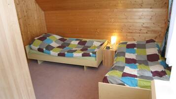 3 bedrooms, individually furnished, bed sheets