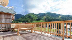 Chalet | Balcony - Wooden Chalet With Wellness Centre in Hohentauern (Hohentauern)